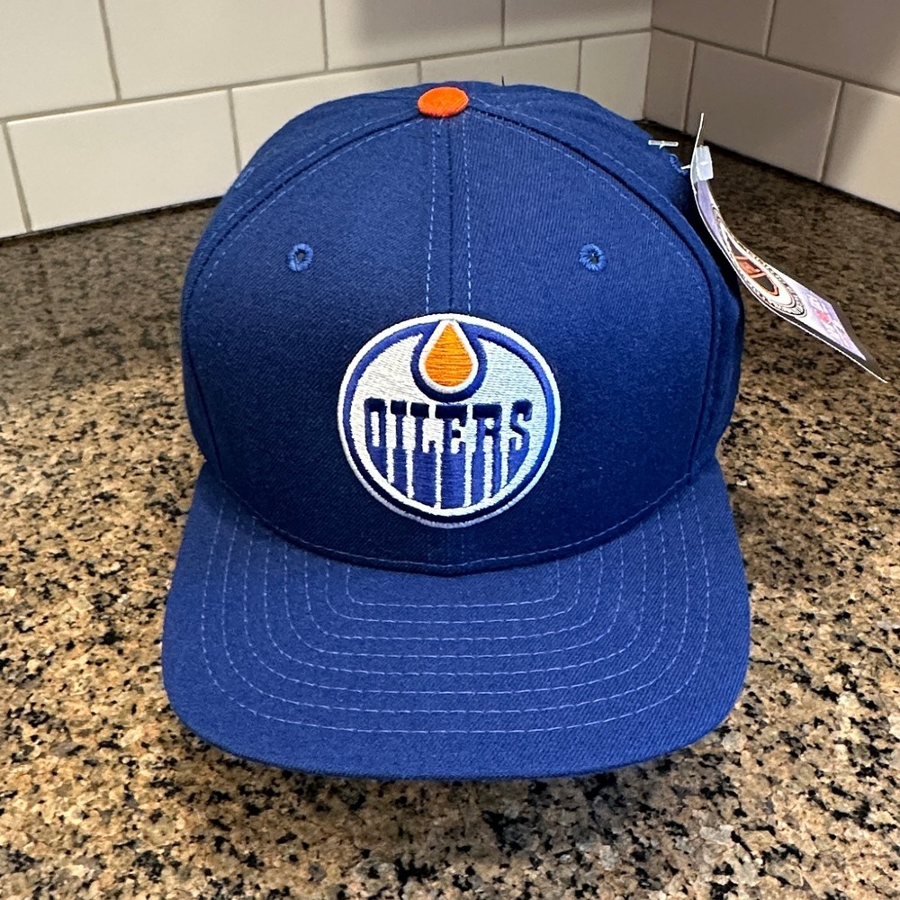 Edmonton Oilers Hat New Era Low Profile Snapback Men's OSFA Royal Blue NHL
